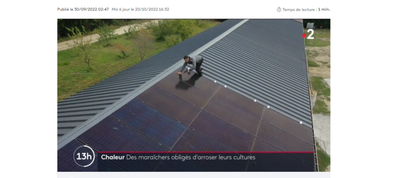 Passage de notre équipe sur France 2