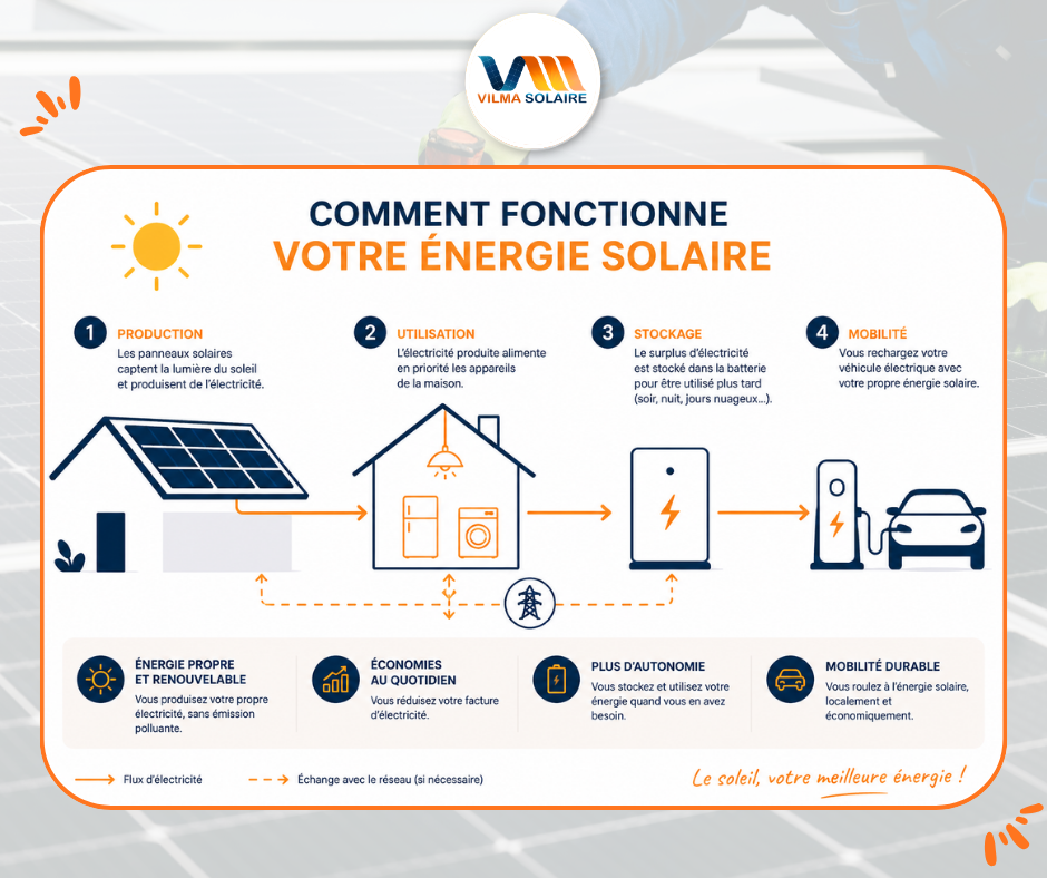 Comment fonctionne votre énergie solaire ?
